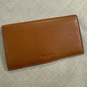Coach Leather Checkbook Holder